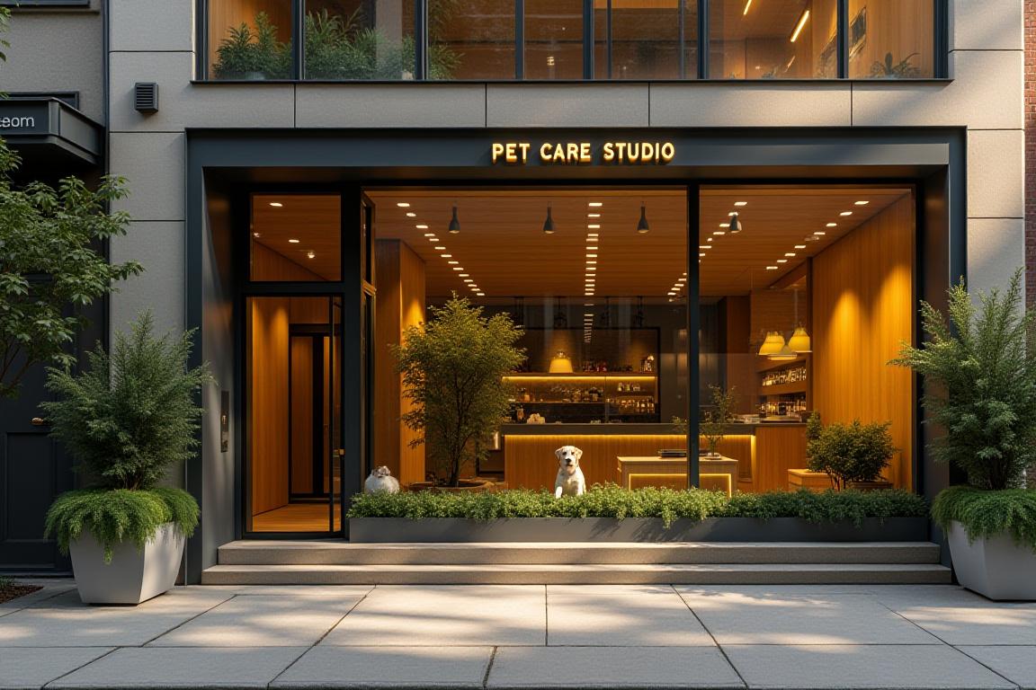 Exterior of the pet training studio