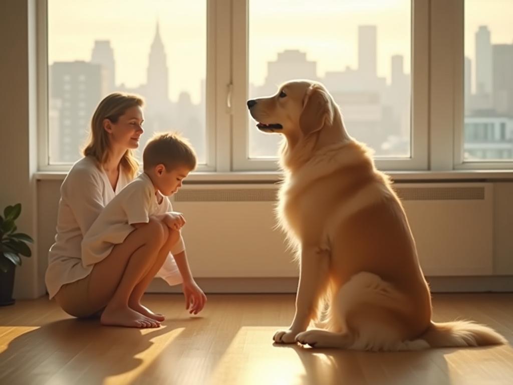 Professional dog training session in New York